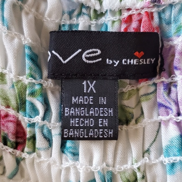 💐LOVE by CHESLEY💐 LACE UP FLORAL ROMPER 1x NWT - Picture 7 of 8